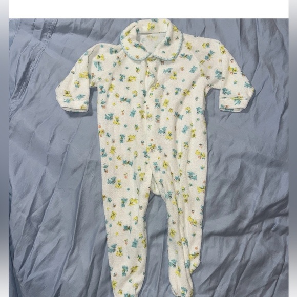 Other - Vintage Baby Terry Cloth Sleeper, Dogs, 1980s Romper, Sz 3m boy or girl​
